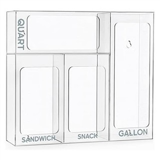 Houseware Clear Acrylig Ziplock Trefnydd Storio Bag