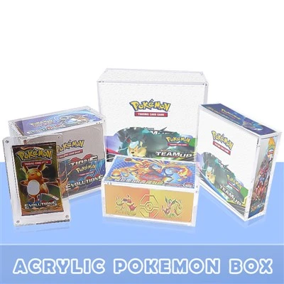 Blwch Pokémon Acrylig