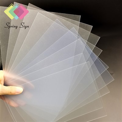 Taflen glir tryloyw anhyblyg pvc